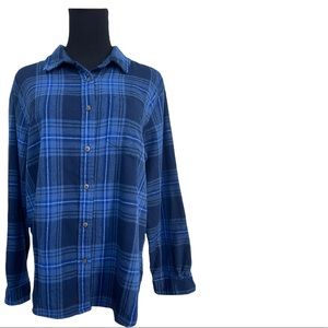 da-sh blue plaid button down shirt